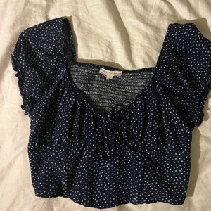 Pac Sun LA Hearts Navy Blouse (L)